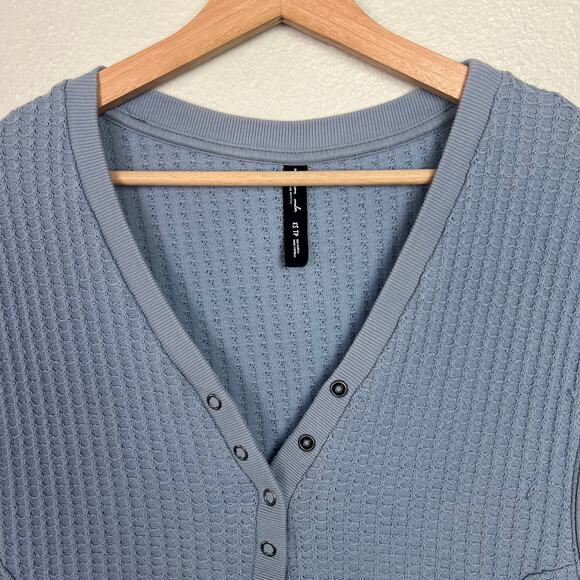 Urban Outfitters Out from Under Women's XS Baby Blue Ty Waffle Romper Lounge - Picture 3 of 10